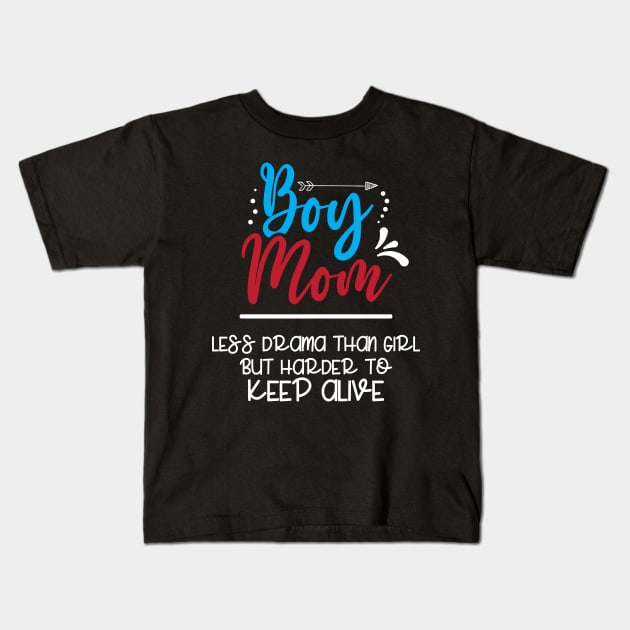 Boy Mom Gift Kids T-Shirt by FamiLane